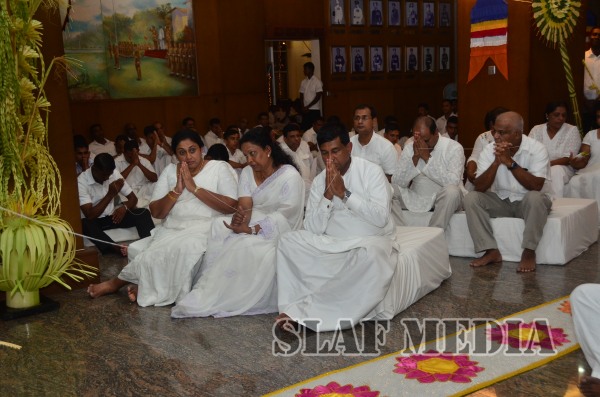 All Night Pirith Chanting and Alms Giving at Air Force Headquarters
