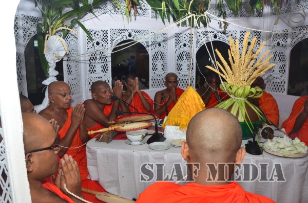 All Night Pirith Chanting and Alms Giving at Air Force Headquarters