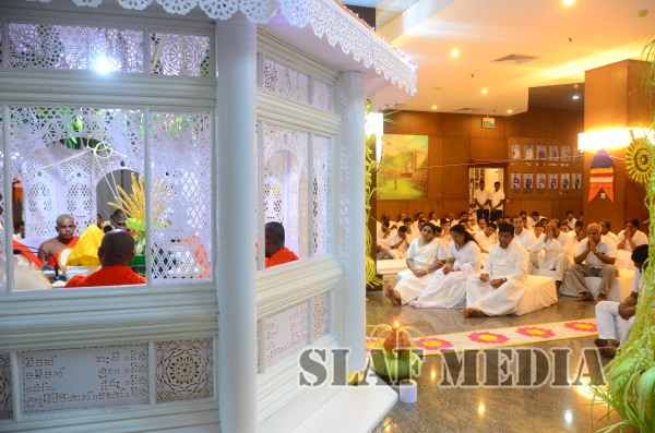 All Night Pirith Chanting and Alms Giving at Air Force Headquarters