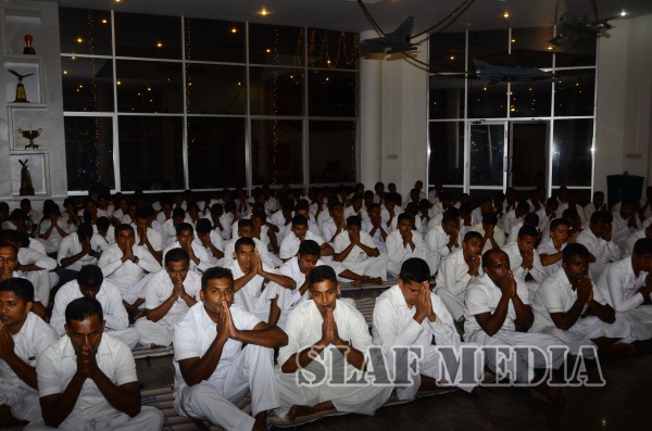 All Night Pirith Chanting and Alms Giving at Air Force Headquarters