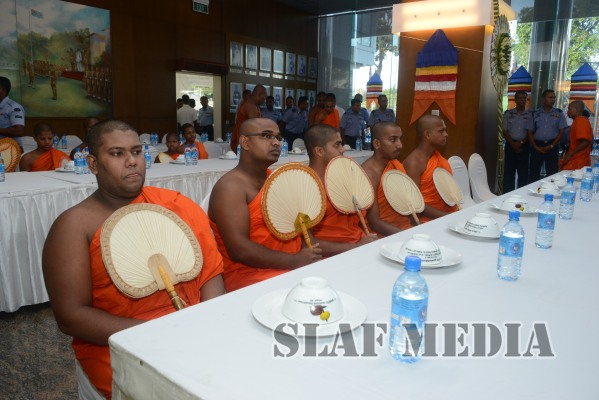 All Night Pirith Chanting and Alms Giving at Air Force Headquarters