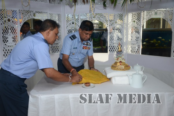 All Night Pirith Chanting and Alms Giving at Air Force Headquarters