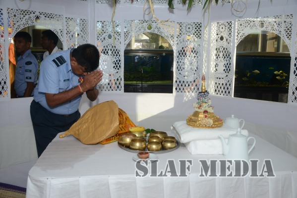 All Night Pirith Chanting and Alms Giving at Air Force Headquarters