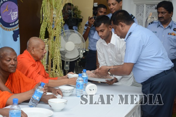 All Night Pirith Chanting and Alms Giving at Air Force Headquarters