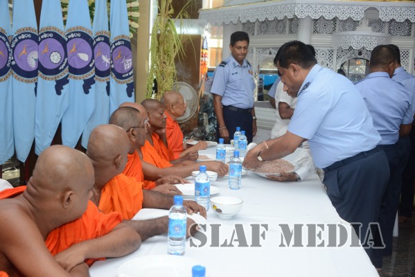 All Night Pirith Chanting and Alms Giving at Air Force Headquarters