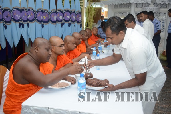 All Night Pirith Chanting and Alms Giving at Air Force Headquarters