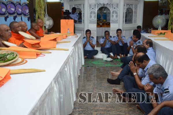 All Night Pirith Chanting and Alms Giving at Air Force Headquarters