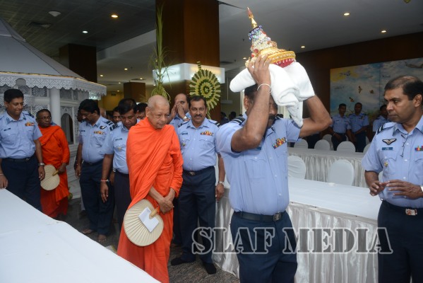 All Night Pirith Chanting and Alms Giving at Air Force Headquarters