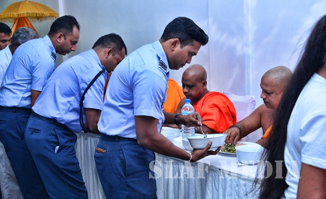 All-night 'Pirith Chanting' Ceremony SLAF Station Sigiriya