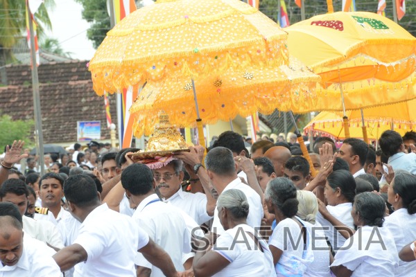 Placing of Sacred Relics in 'Sandahiru Seya'