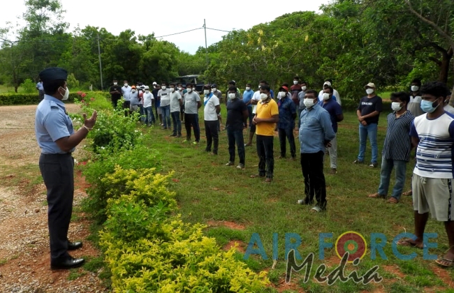 100 Civilians Quarantined at SLAF Quarantine Centre at Palaly Leave for Homes