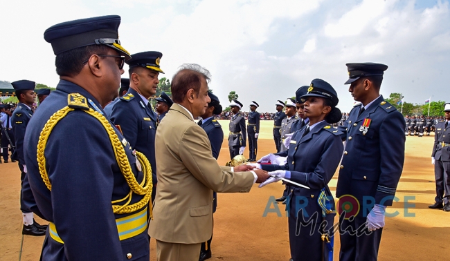 Commissioning, Wings and Passing Out Parade at SLAF Academy China Bay