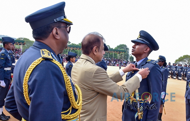 Commissioning, Wings and Passing Out Parade at SLAF Academy China Bay