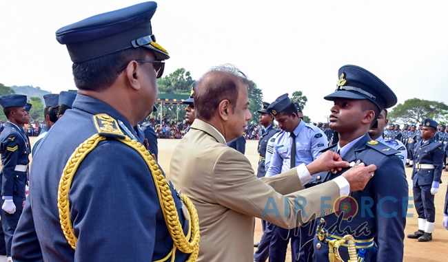 Commissioning, Wings and Passing Out Parade at SLAF Academy China Bay
