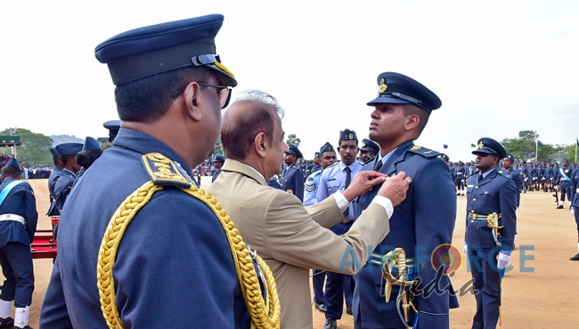 Commissioning, Wings and Passing Out Parade at SLAF Academy China Bay