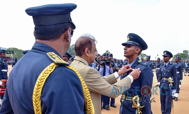 Commissioning, Wings and Passing Out Parade at SLAF Academy China Bay