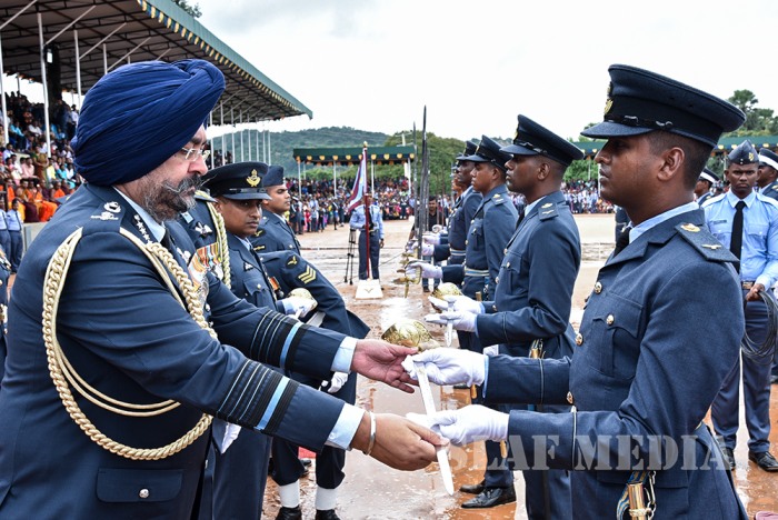 Commissioning, Wings and Passing Out Parade at SLAF Academy China Bay