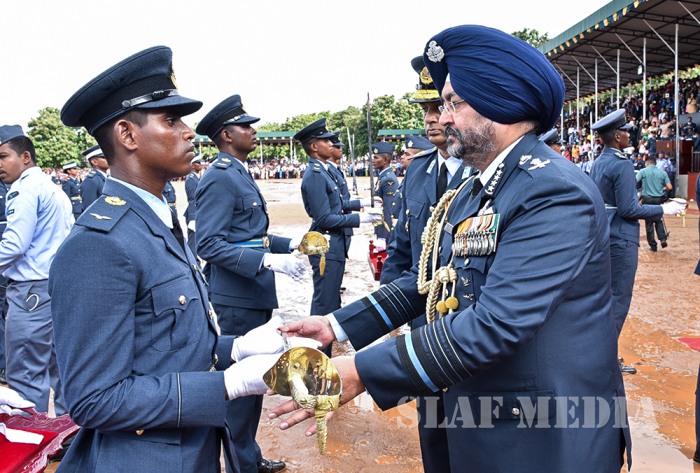 Commissioning, Wings and Passing Out Parade at SLAF Academy China Bay