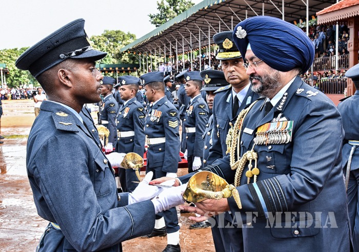 Commissioning, Wings and Passing Out Parade at SLAF Academy China Bay