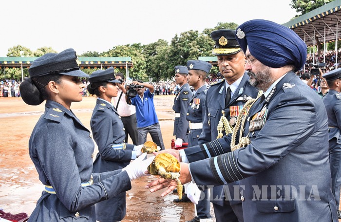 Commissioning, Wings and Passing Out Parade at SLAF Academy China Bay