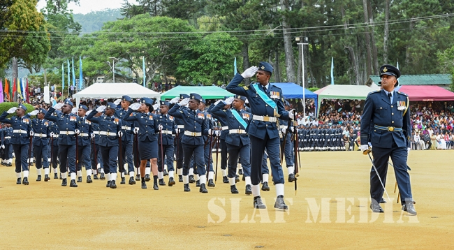 Passing Out Parade Of Officers Cadets, Lady Officer Cadets, Airmen and Air Women Recriute Courses At SLAF CTS Diyatalawa
