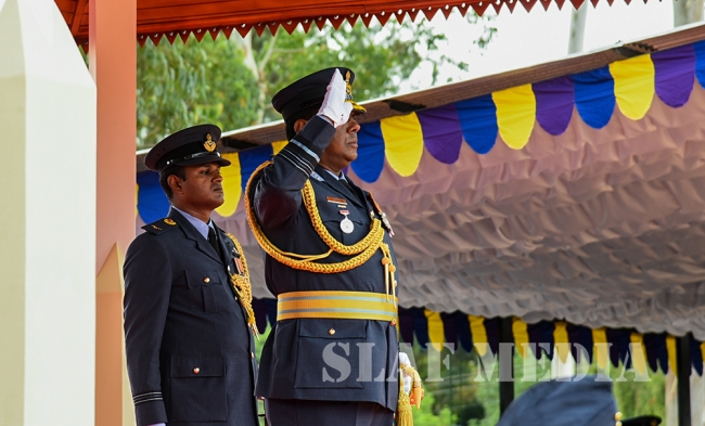 Passing Out Parade Of Officers Cadets, Lady Officer Cadets, Airmen and Air Women Recriute Courses At SLAF CTS Diyatalawa