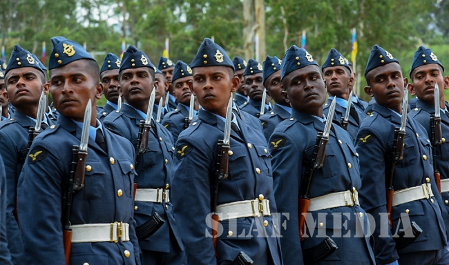 Passing Out Parade Of Officers Cadets, Lady Officer Cadets, Airmen and Air Women Recriute Courses At SLAF CTS Diyatalawa