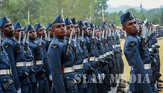Passing Out Parade Of Officers Cadets, Lady Officer Cadets, Airmen and Air Women Recriute Courses At SLAF CTS Diyatalawa