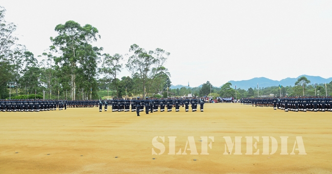 Passing Out Parade Of Officers Cadets, Lady Officer Cadets, Airmen and Air Women Recriute Courses At SLAF CTS Diyatalawa