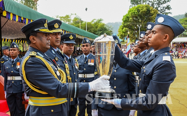 Passing Out Parade Of Officers Cadets, Lady Officer Cadets, Airmen and Air Women Recriute Courses At SLAF CTS Diyatalawa