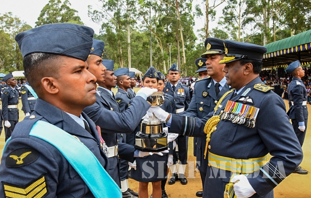 Passing Out Parade Of Officers Cadets, Lady Officer Cadets, Airmen and Air Women Recriute Courses At SLAF CTS Diyatalawa