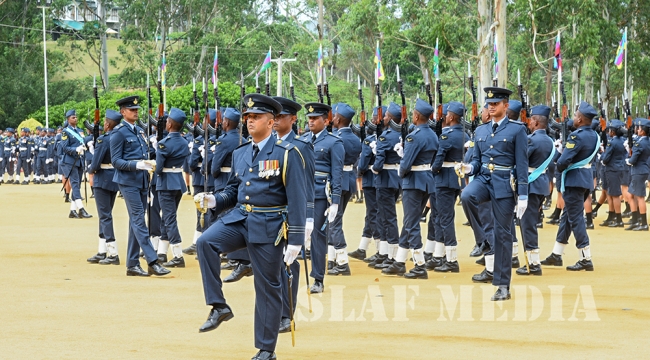 Passing Out Parade Of Officers Cadets, Lady Officer Cadets, Airmen and Air Women Recriute Courses At SLAF CTS Diyatalawa