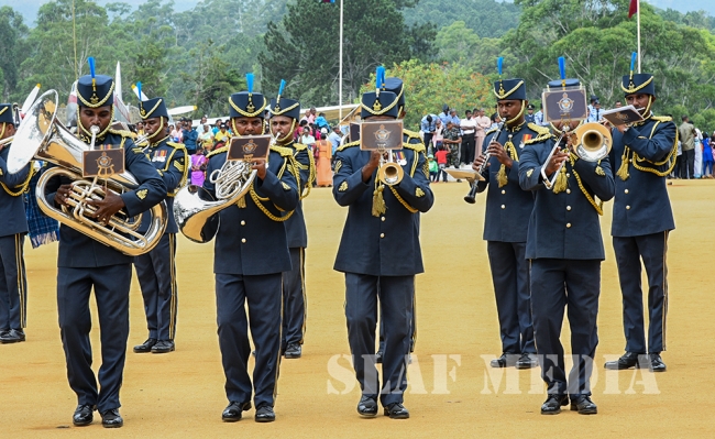 Passing Out Parade Of Officers Cadets, Lady Officer Cadets, Airmen and Air Women Recriute Courses At SLAF CTS Diyatalawa