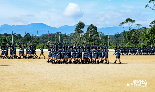 THE PASSING OUT PARADE AT SLAF COMBAT TRAINING SCHOOL DIYATALAWA