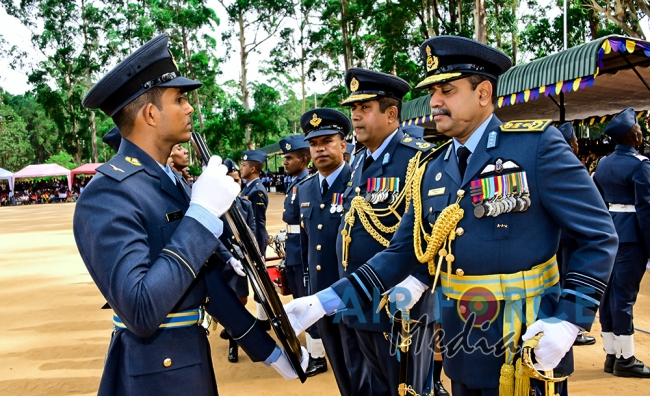 Passing Out Parade at SLAF Combat Training School Diyatalawa