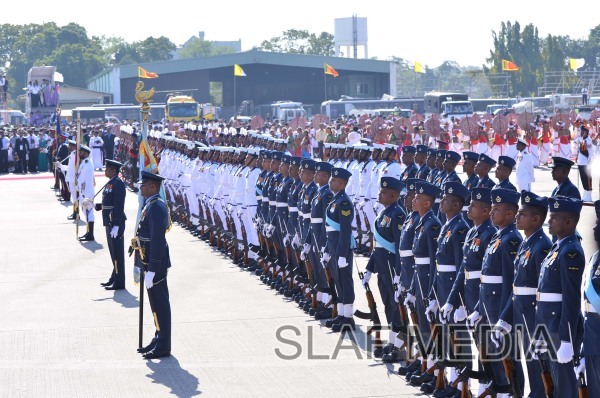 His Holiness the Pope takes wing on SLAF Helicopter