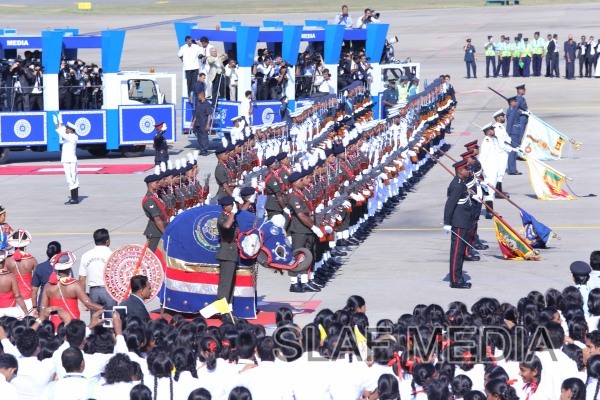 His Holiness the Pope takes wing on SLAF Helicopter