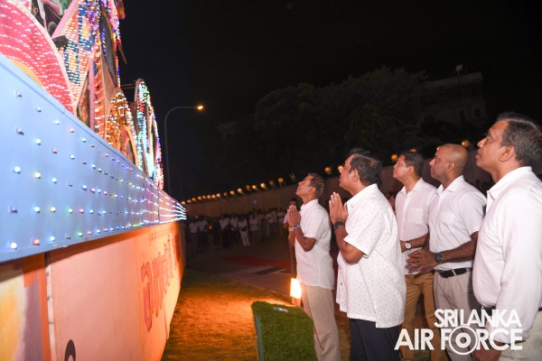 SLAF CELEBRATES POSON WITH VIBRANT PANDAL DISPLAY AND ACTS OF GENEROSITY