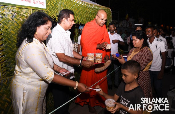 SLAF CELEBRATES POSON WITH VIBRANT PANDAL DISPLAY AND ACTS OF GENEROSITY
