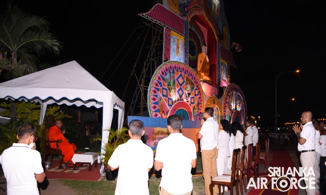 SLAF CELEBRATES POSON WITH VIBRANT PANDAL DISPLAY AND ACTS OF GENEROSITY
