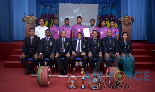 SLAF Trade Training School Ekala Wins Inter Unit Power Lifting Championship 2019