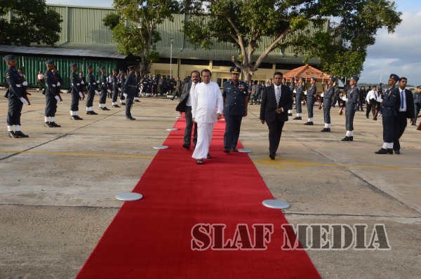 President Visits the Sri Lanka Air Force
