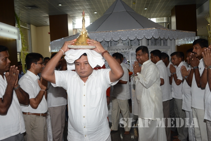 All Night Pirith Chanting and Alms Giving at Air Force Headquarters