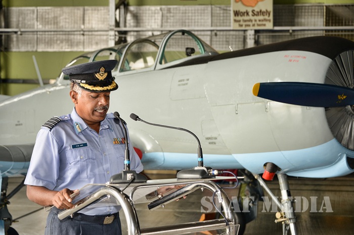Two PT-6 Aircraft Accepted after Overhaul at the SLAF Overhaul Facility