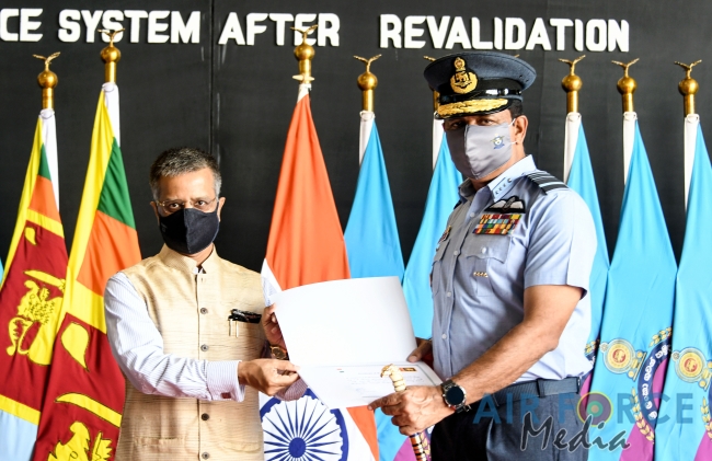 HANDING
OVER CEREMONY OF AIR DEFENCE AND RADAR EQUIPMENT BY THE INDIAN AIR
FORCE