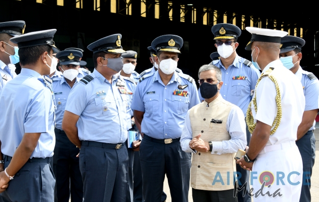 HANDING
OVER CEREMONY OF AIR DEFENCE AND RADAR EQUIPMENT BY THE INDIAN AIR
FORCE