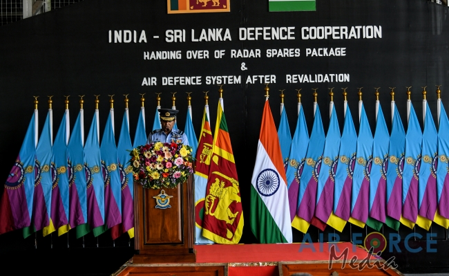 HANDING
OVER CEREMONY OF AIR DEFENCE AND RADAR EQUIPMENT BY THE INDIAN AIR
FORCE