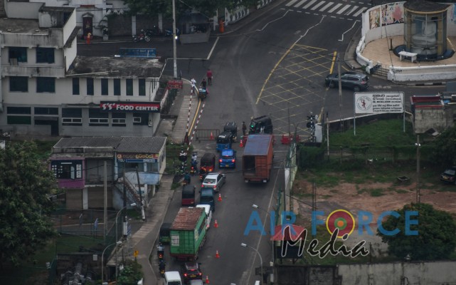 Aerial Reconnaissance to Monitor Public Movements in Lockdown Areas