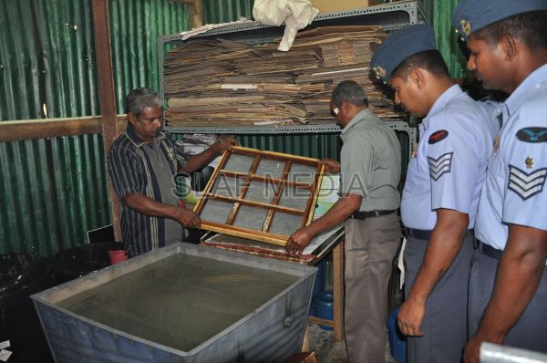 SCommencement
of A Paper Recycling Project – SLAF Diyathalawa