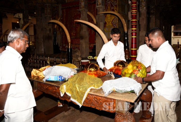 A Religious Ceremony at the Temple of Sacred Tooth